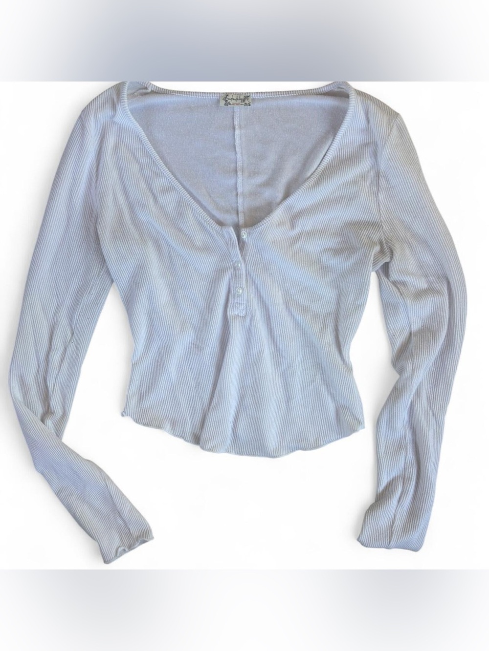 Free People White Henley
